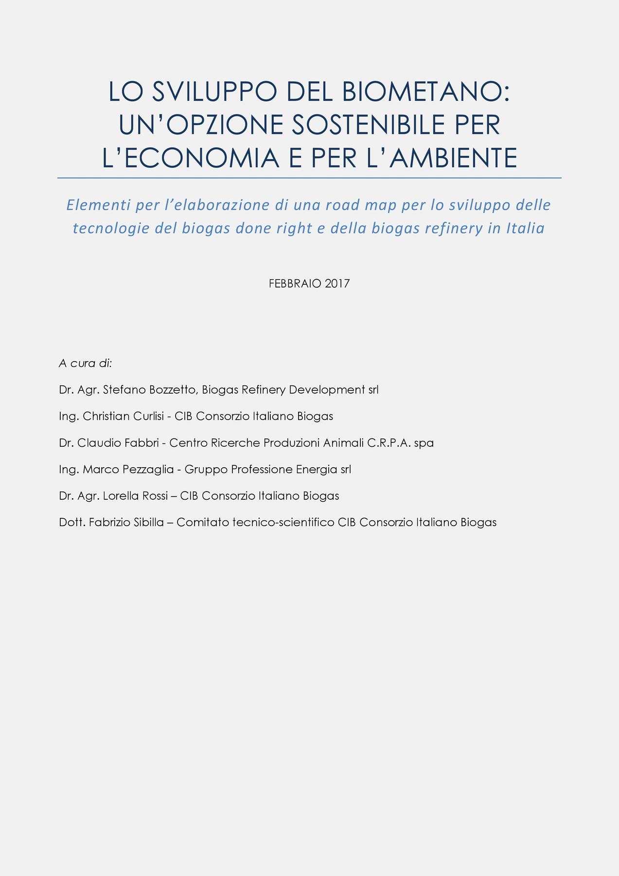 Lo sviluppo del biometano: un’opzione sostenibile per l’economia e per l’ambiente